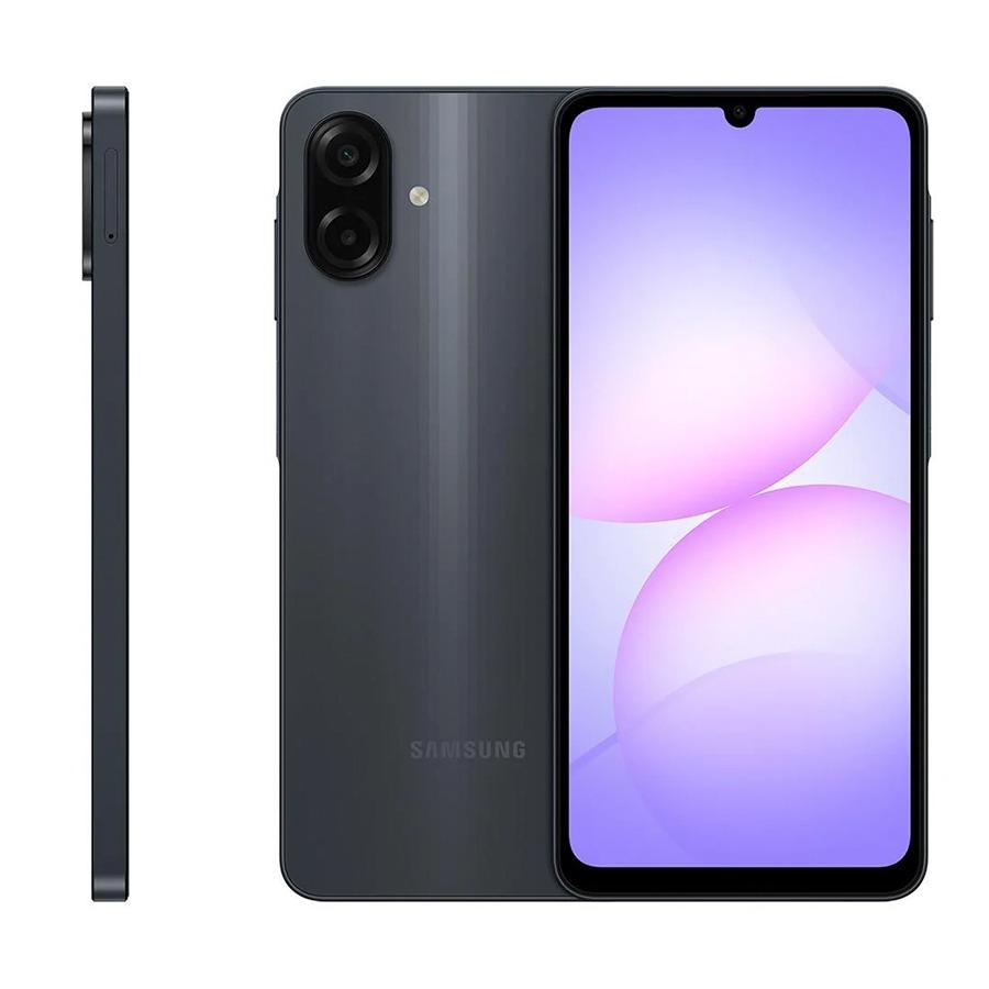 Celular Samsung Galaxy A07 256gb, 8gb, Câmera 50mp, Tela 6.7 , Proteção Ip54, Processador 6nm - Preto