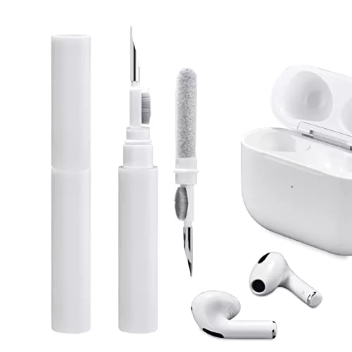 ICARER Clean Kit para AirPods 4 AirPods Pro 2 AirPods 3 AirPods Pro, 3 en 1 Kit de Limpieza Auriculares multifunción Herramienta Cepillo Suave Flocado Esponja para AirPods iPhone Cámara Teclado-Blanco ICARER Clean Kit para AirPods 4 AirPods Pro 2 AirPods 3 AirPods Pro, 3 en 1 Kit de Limpieza Auriculares multifunción Herramienta Cepillo Suave Flocado Esponja para AirPods iPhone Cámara Teclado-Blanco
