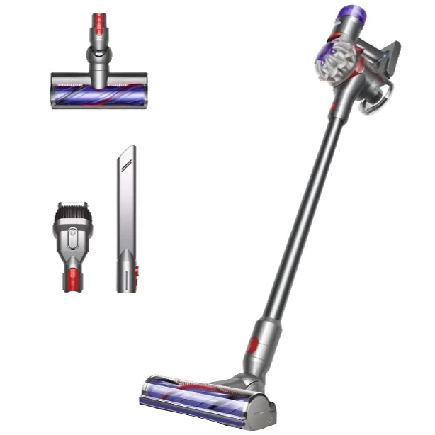 Aspirador escoba - Dyson V8™ Advanced, Potencia succión 130 AW, Autonomía 40 min, Accesorios, Níquel
