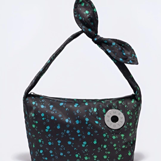 Bimba y Lola Bolso hobo L nylon Rainbow Flowers negro
