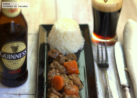 Estofado de ternera con cerveza Guinness. Receta