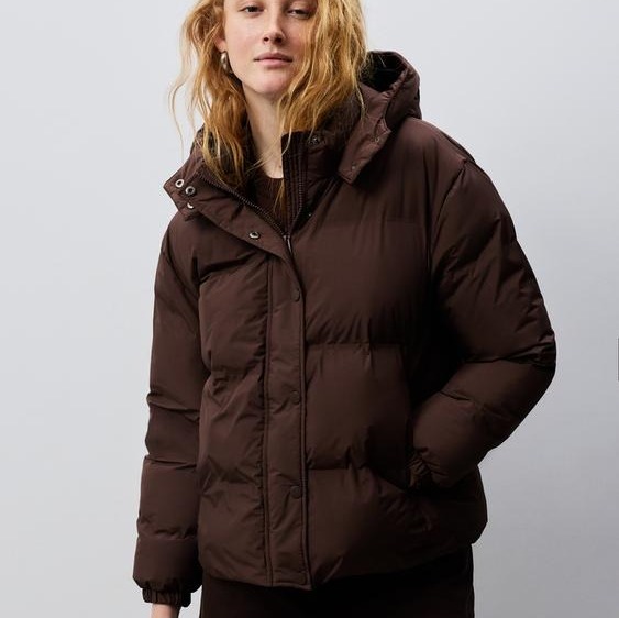 Chaqueta midi acolchada

