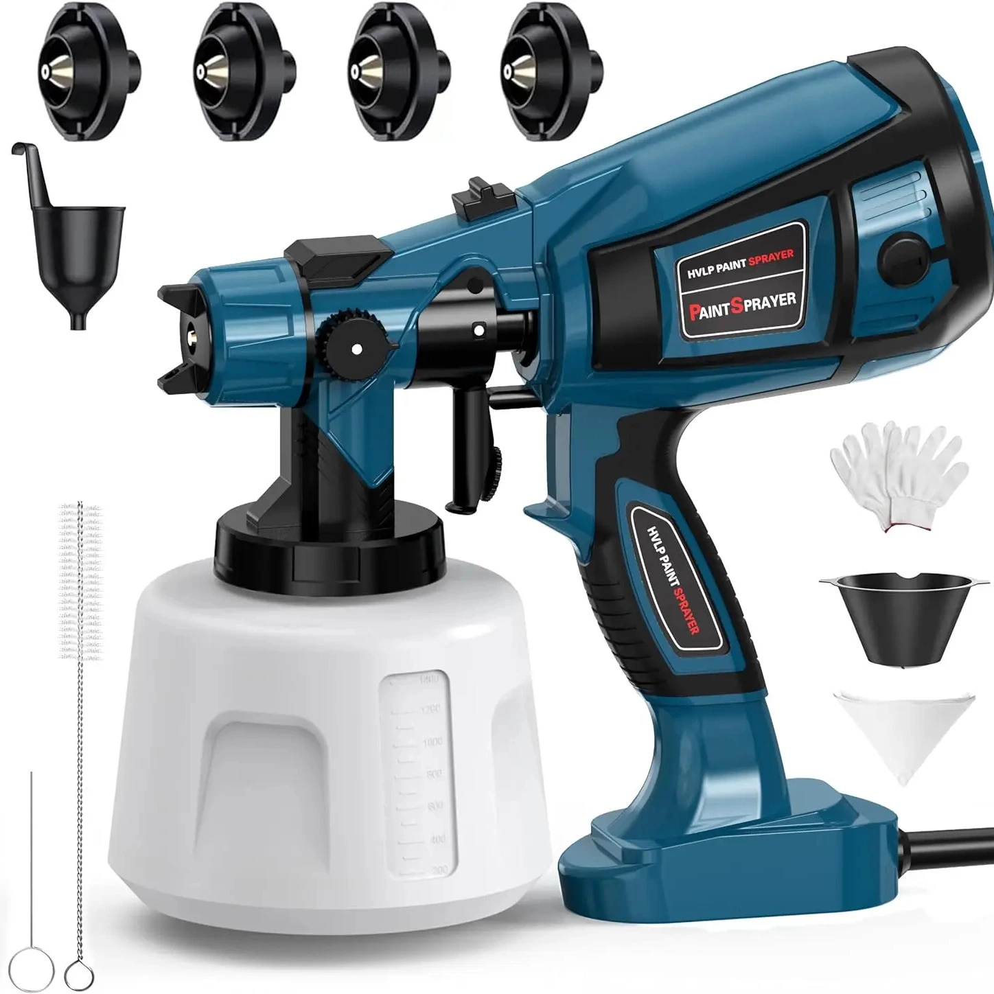 PISTOLA DE PULVERIZACIÓN eléctrica de 1000W y 1400ML