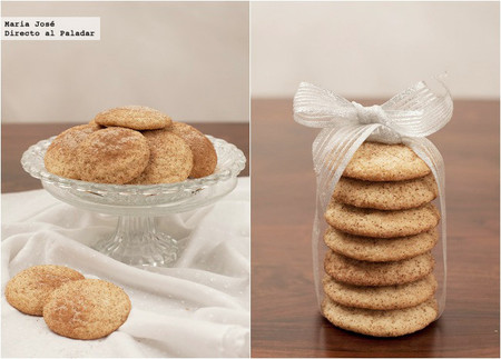 Snickerdoodles o galletas de azúcar y canela. Receta de Navidad