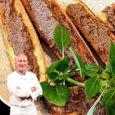 El gran truco del tapenade, un clásico a base de aceitunas, de Eric Frechon, leyenda de la cocina francesa, es cuestión de tiempo: "Entre treinta segundos y un minuto" 