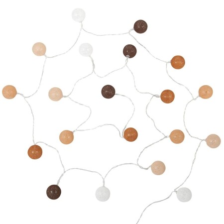 Guirnalda De Luces De 20 Leds De Algodon Multicolor L 360 1000 7 13 207186 1