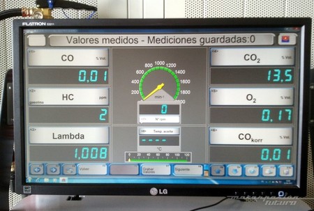 Prueba de gases en ITV