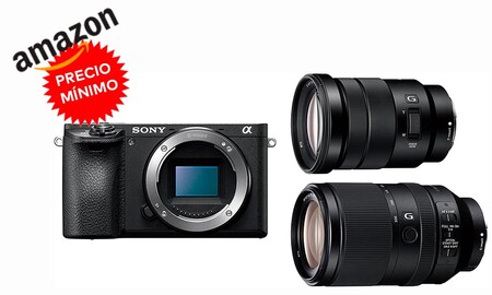 A su precio más bajo hasta la fecha en Amazon, te puedes equipar con una Sony Alpha 6500 con objetivos 18-105mm y 70-300mm por sólo 1.835,57 euros