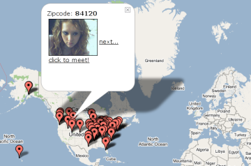 HotOrNot, buscando gente para chatear en el mapa