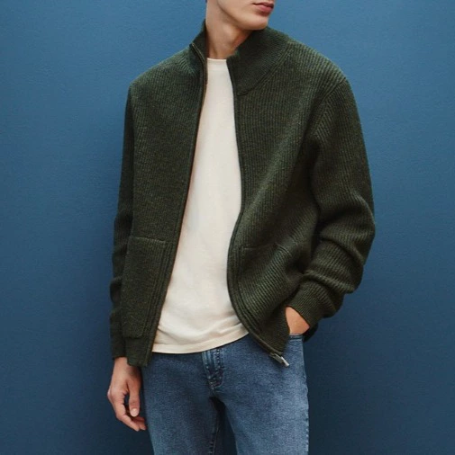 Dustin Chaqueta cremallera hombre punto inglés