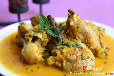Estofado marroquí de pollo. Receta