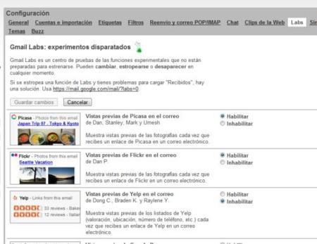 Gmail ahora integra 5 de las mejores características de Gmail Labs