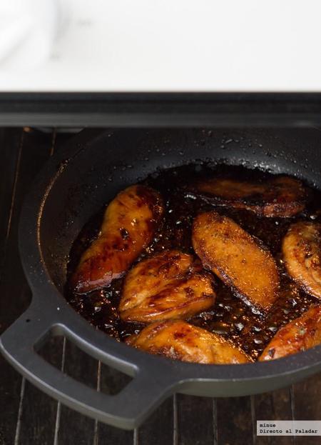 Receta de pechugas de pollo caramelizadas