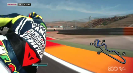 Una vuelta a Motorland con Valentino Rossi y la cámara con giroscopio