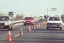 Carril habilitado en sentido contrario al habitual