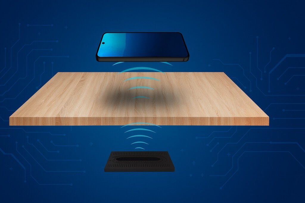 Así he instalado un cargador inalámbrico invisible debajo de mi mesa y ahora me olvido de cables para cargar el móvil