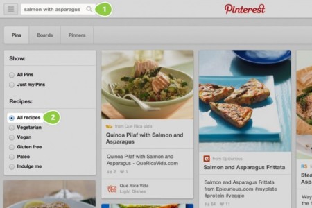 Pinterest lanza un buscador de recetas para satisfacer el hambre de los usuarios