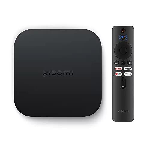 Xiaomi TV Box S (第 2 世代)、4K Ultra HD ストリーミング メディア プレーヤー、2GB RAM 8GB ROM スマート TV ボックス、Google TV をサポート、ドルビー ビジョン、HDR10+、ドルビー アトモス、DTS-HD、ワイヤレス プロジェクション、デュアルバンド WLAN、ブラック