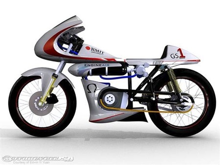 Moto propulsada por aire comprimido