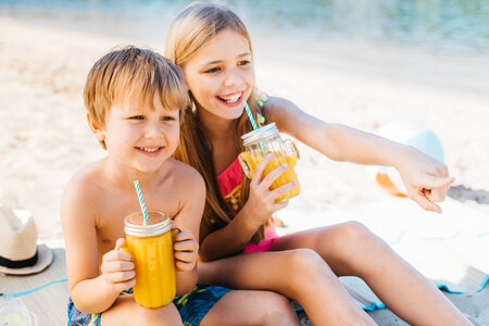día de playa con niños