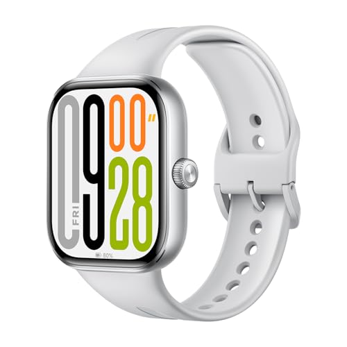 Xiaomi Redmi Watch 5 Silver Gray, Llamadas Bluetooth, Pantalla AMOLED 2.07", Monitor de frecuencia cardíaca, Monitorización de sueño, Cancelación del Ruido, Control de la cámara, Gris (Versión ES)
