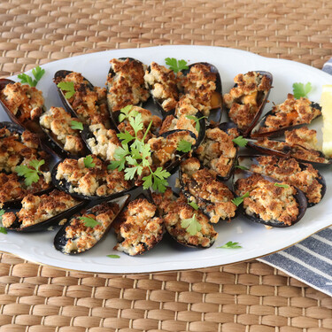 Receta de mejillones gratinados con queso parmesano
