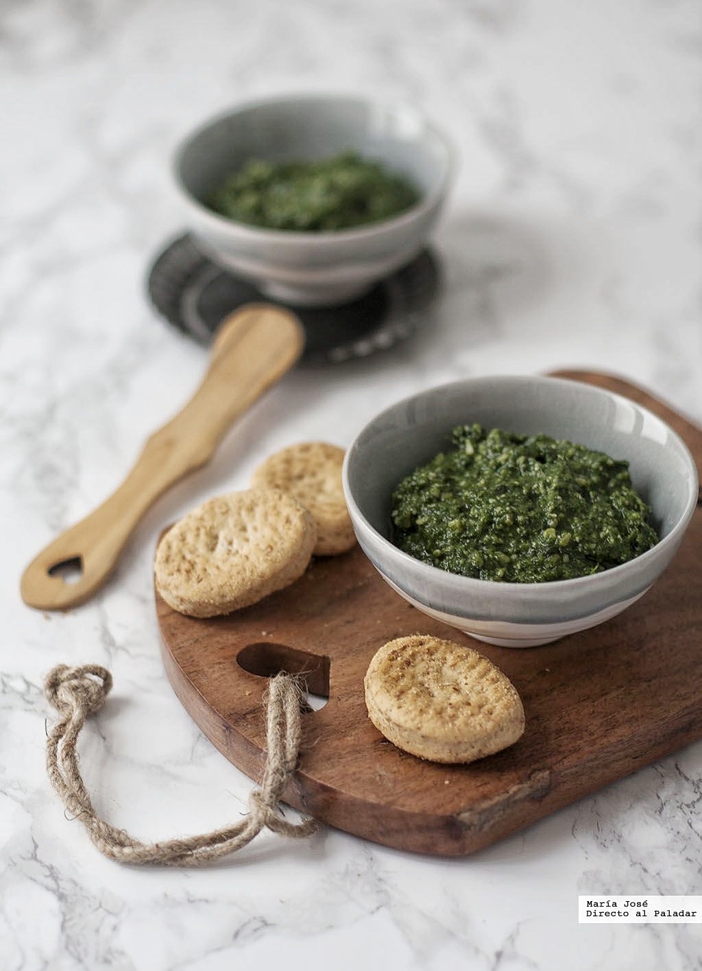 Pesto de kale. Receta de cocina fácil, sencilla y deliciosa