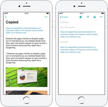 Copied es una ayuda inesperada para gestionar el portapapeles de iOS. App de la semana