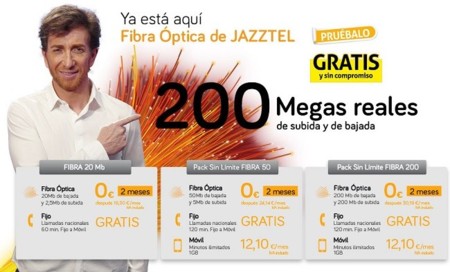 Más leña al fuego: dos meses de conexión de fibra gratis y sin compromiso con Jazztel