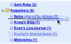 Google Reader nos recomienda blogs y nos permite arrastrar y soltar