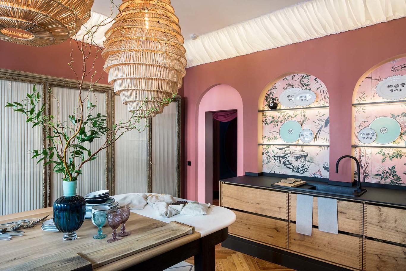 Cálida, sostenible y natural; así es la cocina Hauka de Casa Decor 2020