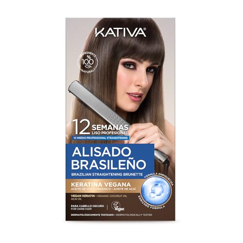 Kativa Kit Alisado Brasileño Cabellos Oscuros (Vegan)