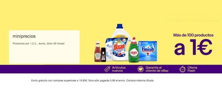 Miniprecios en eBay: más de 100 productos por sólo 1 euro