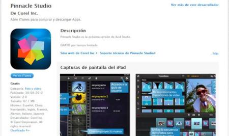 Pinnacle Studio 2.0 llega al iPad gracias a Avid Studio