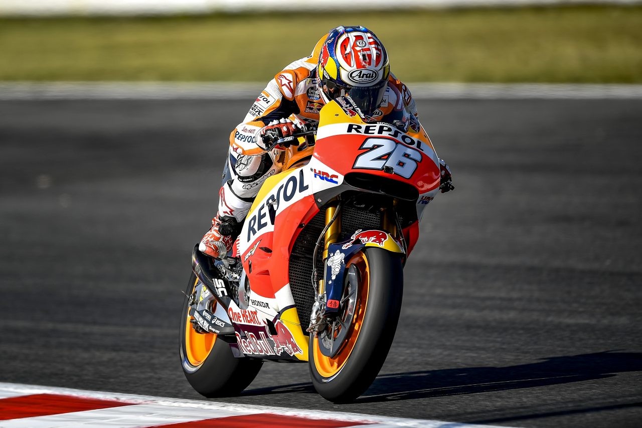 Dani Pedrosa marca el primer tanto en MotorLand con Lorenzo segundo, Márquez cuarto y las Yamaha muy mal