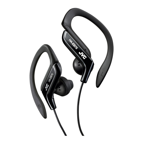 Auriculares de botón deportivos JVC HA-EB75-BN-U con enganche tipo clip ajustable
