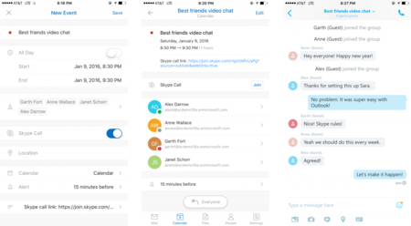 Outlook para iOS permite ahora mantener conferencias on-line mediante Skype