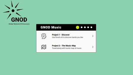Gnoosic te permite descubrir música con tan solo escribirle tres grupos que te gustan: cuanto más descubres, más aprende su IA