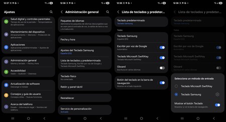 Cómo se cambia el teclado en un Galaxy