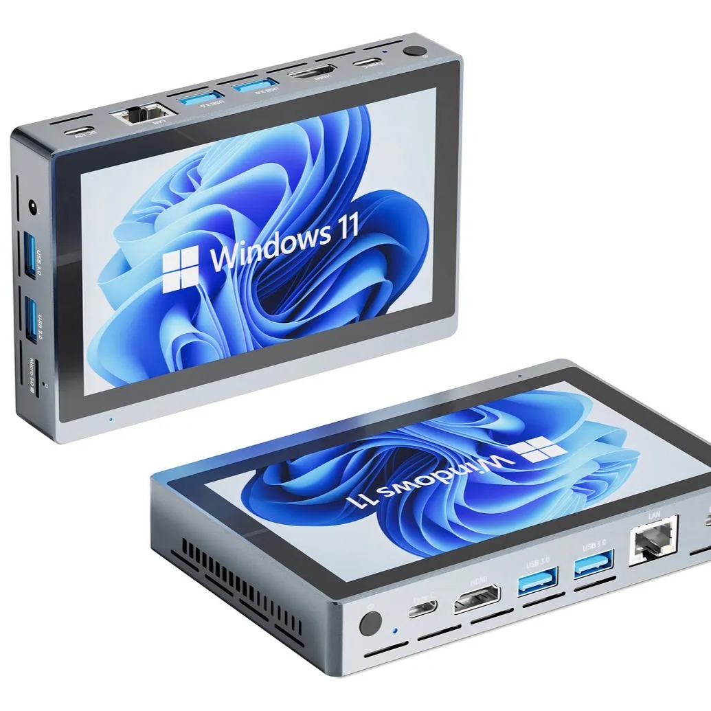 Mini PC portátil con pantalla táctil (16 GB / 512 GB)