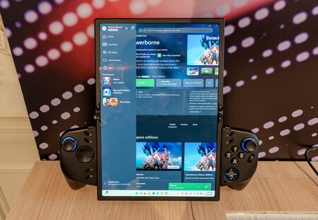 Tablet format with vertical screen