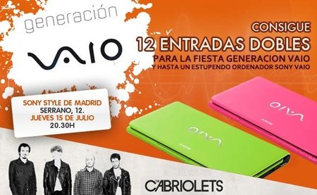 Sorteo de entradas y de un Sony Vaio P