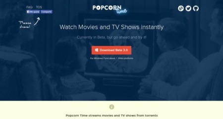 La beta 3 de Popcorn Time ya incluye series