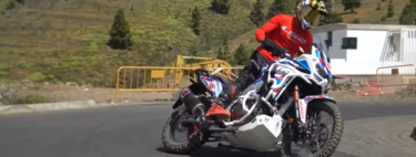 Gymkhana made in Spain: Kirian Mirabet se pasa el juego con la Honda Africa Twin en Canarias