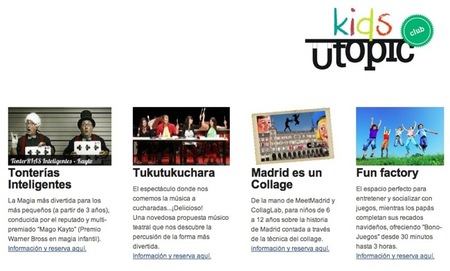 Utopic_KidsClub es una propuesta original de ocio infantil inteligente