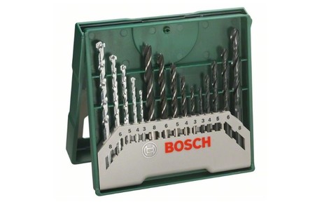 Set de 15 brocas para madera, piedra y metal Bosch Mini X-Line rebajado a 9,25 euros en Amazon