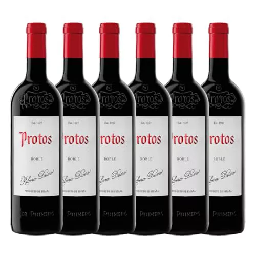 Protos Roble Vino Tinto 2023 Tempranillo 100%, D.O. Ribera del Duero, Caja de 6 botellas botellas 75cl