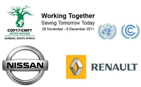 La COP17 se moverá en Durban en eléctricos Renault-Nissan