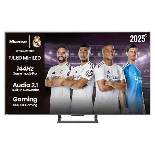 Hisense 55E8Q - Mini LED Smart TV, Quantum Dot, 144Hz, Subwoofer Integrado, Dolby Vision IQ & Dolby Atmos, Full Array Local Dimming, Procesador Hi-View Engine
