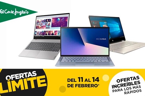 13 portátiles de ASUS, LG, MSI, Lenovo o HP rebajados en las ofertas Límite 48 Horas de este fin de semana en El Corte Inglés